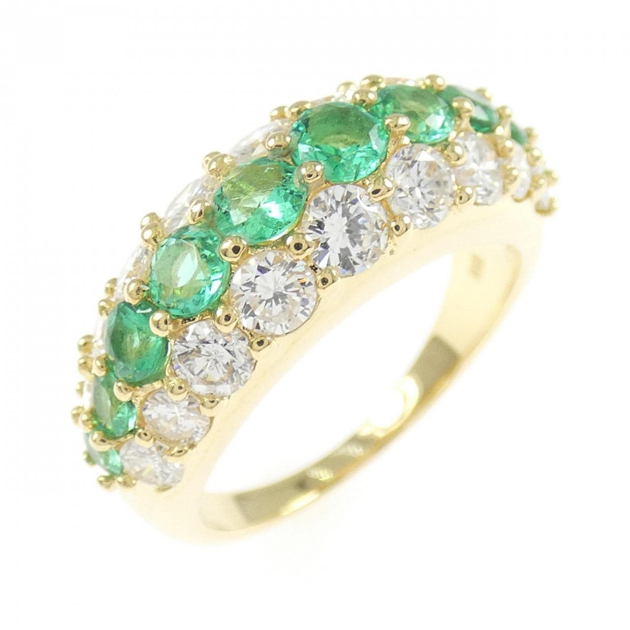 K18YG エメラルド リング 0.82CT