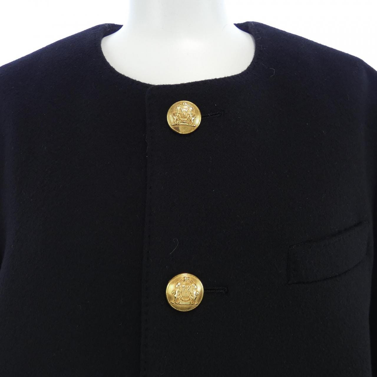 セリーヌ CELINE SPENCER CAPTAIN JACKET 2V75F6700 ノーカラージャケット