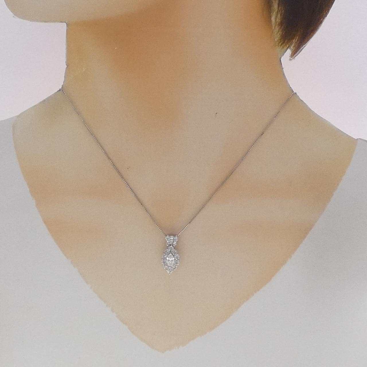 PT900/PT850 ダイヤモンド ネックレス 0.30CT