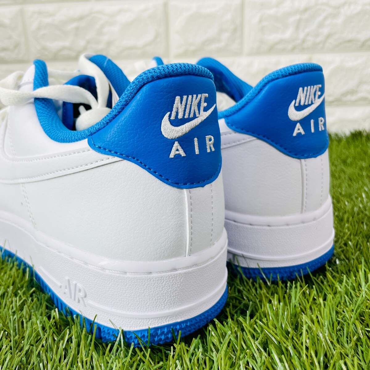 29 0cm ナイキ エア フォース 1 ロー Nike Air Force 1 Low ホワイト ブルー 白 青 スニーカーのフリマ商品 Kante Komehyo