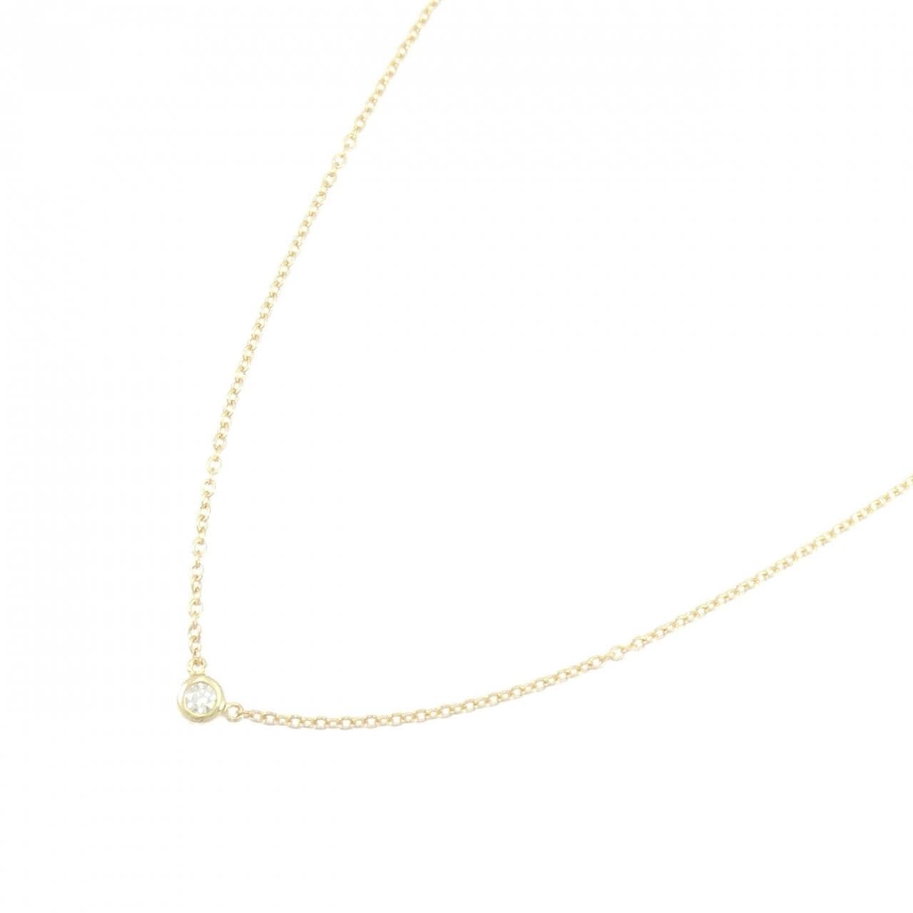 K18YG ソリティア ダイヤモンド ネックレス 0.03CT