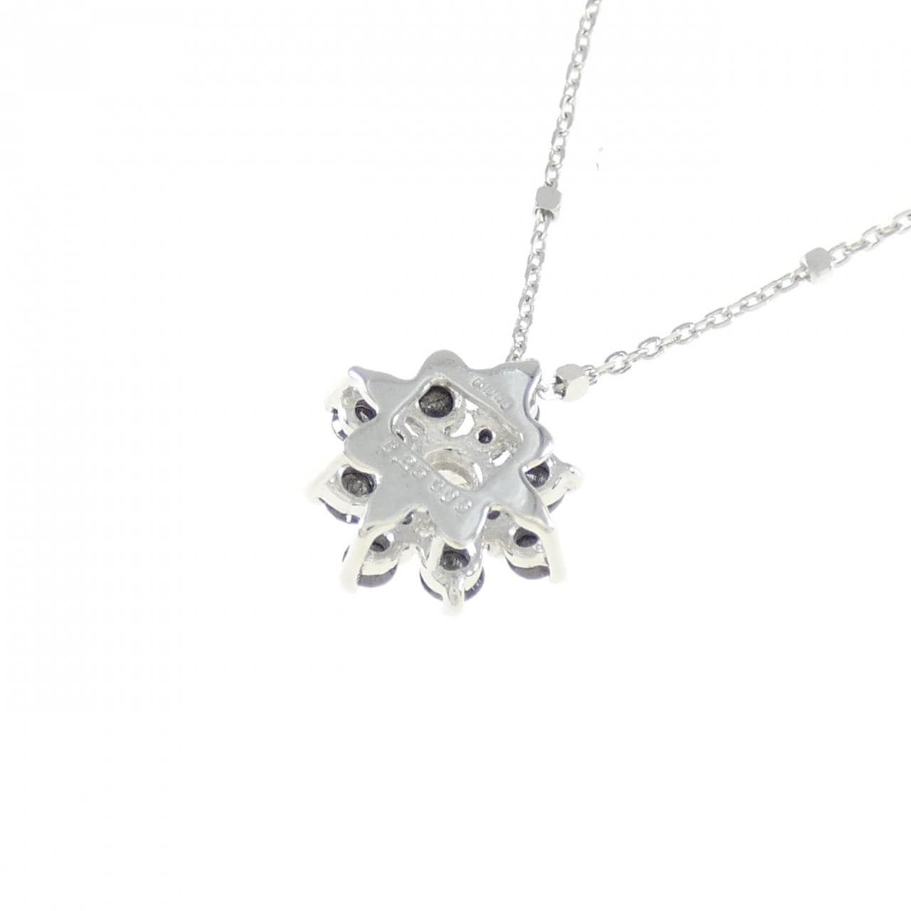 K18WG ダイヤモンド ネックレス 0.06CT