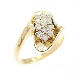 K18YG ダイヤモンド リング 0.27CT