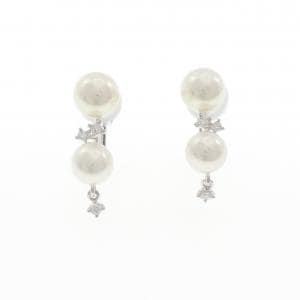 K18WG アコヤパール イヤリング