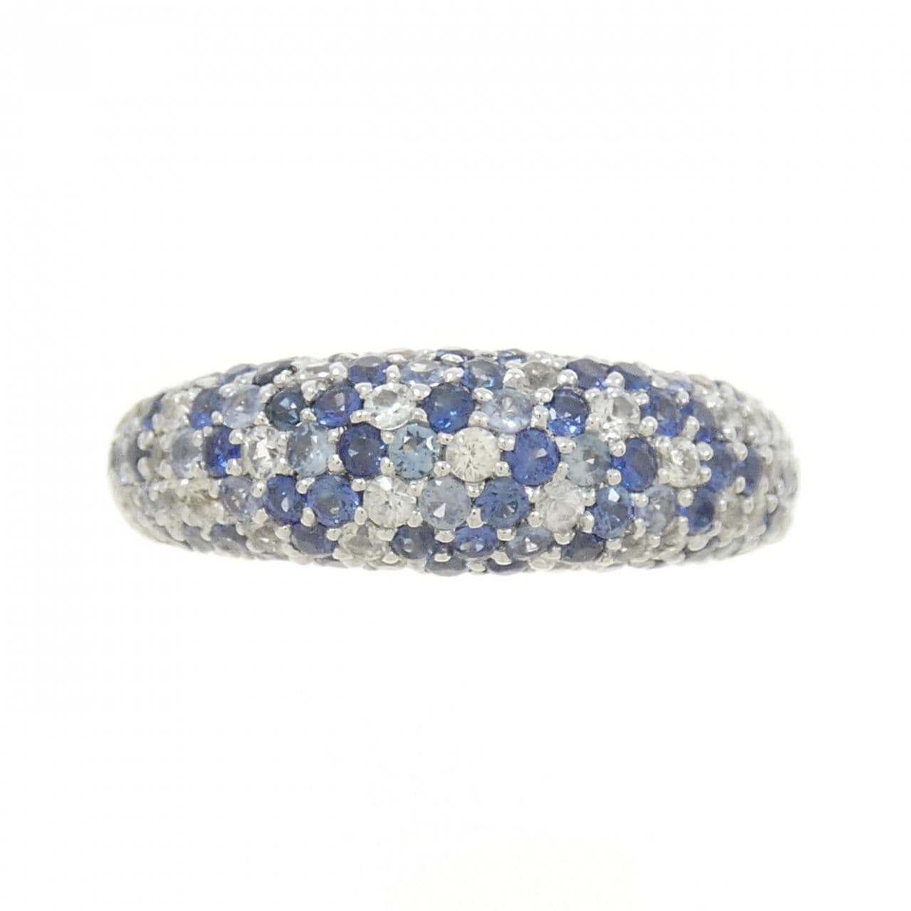 K18WG藍寶石戒指2.00CT