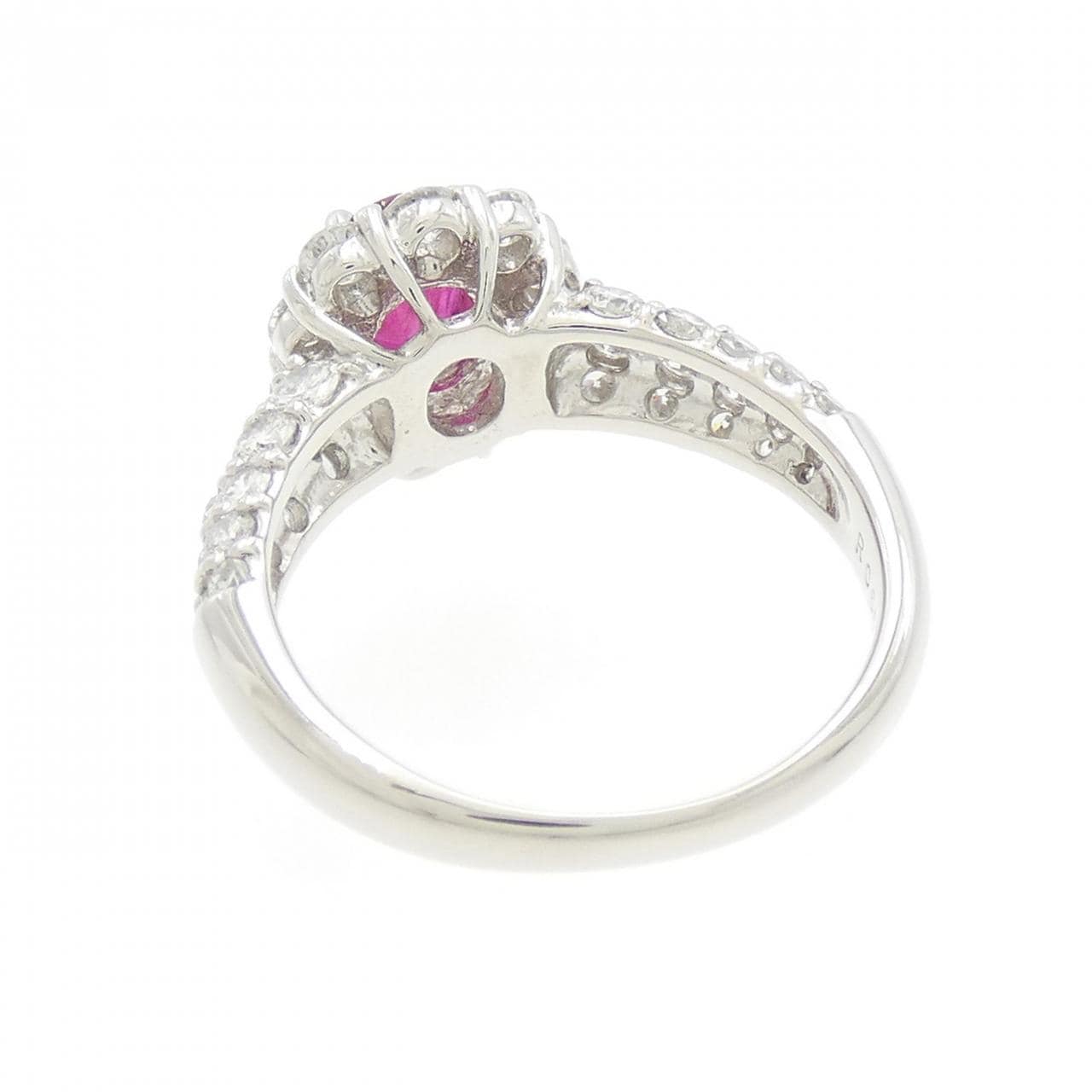 PT Flower Ruby Ring 0.66CT