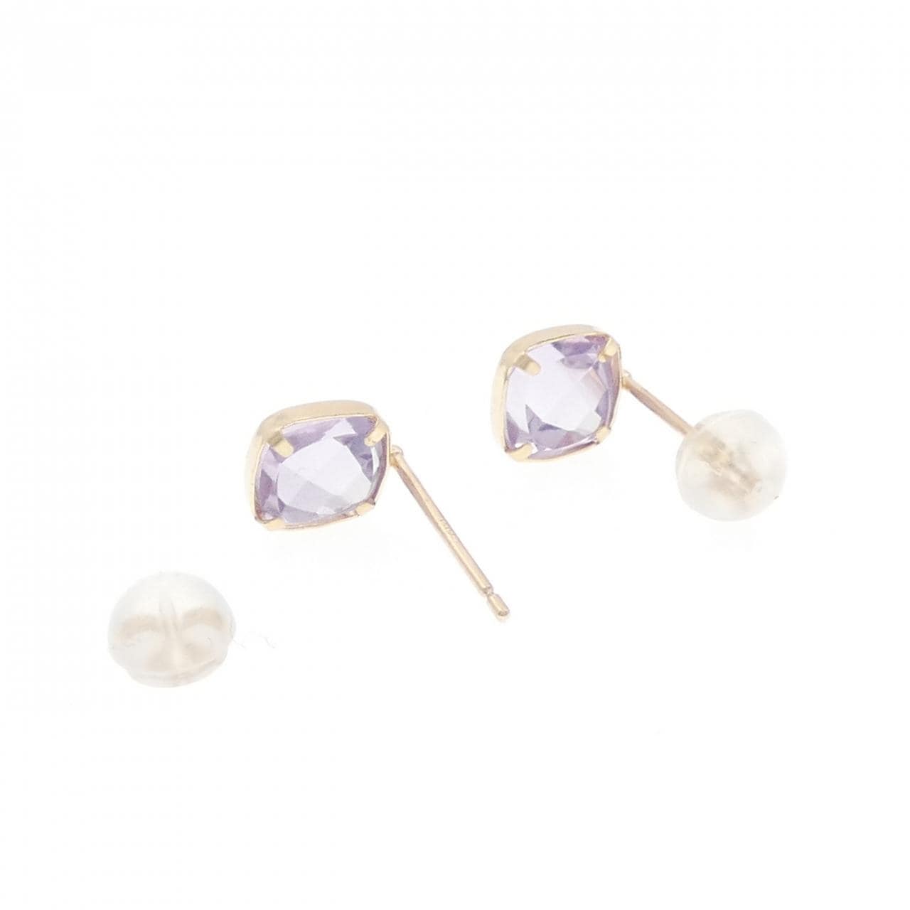 【新品】K10YG アメジスト ピアス