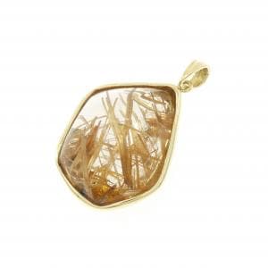K18YG ルチルクオーツ ペンダント
