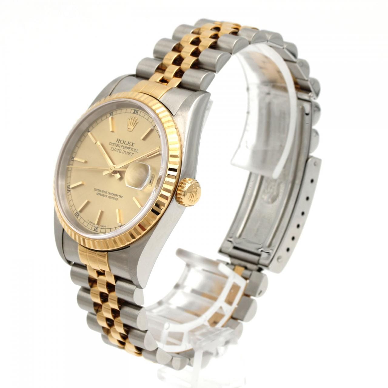 ロレックス デイトジャスト 16233 SSxYG 自動巻 K番