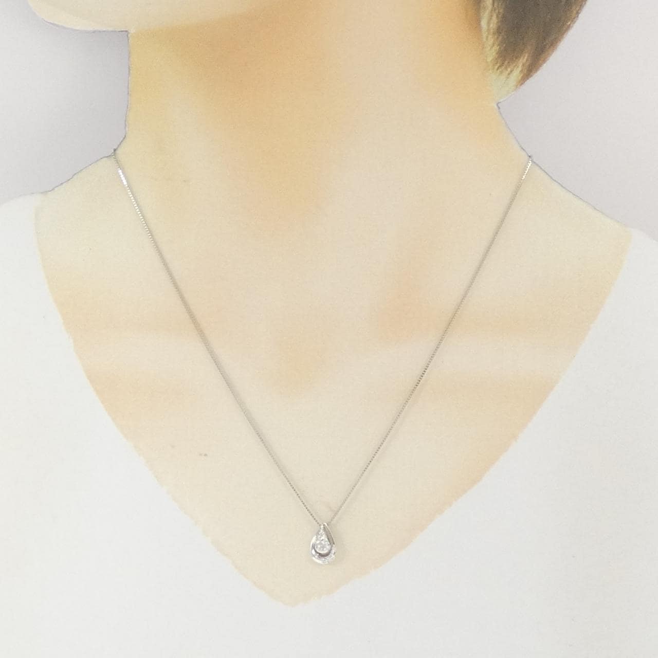 PT900/PT850 2WAY ダイヤモンド ネックレス 0.210CT