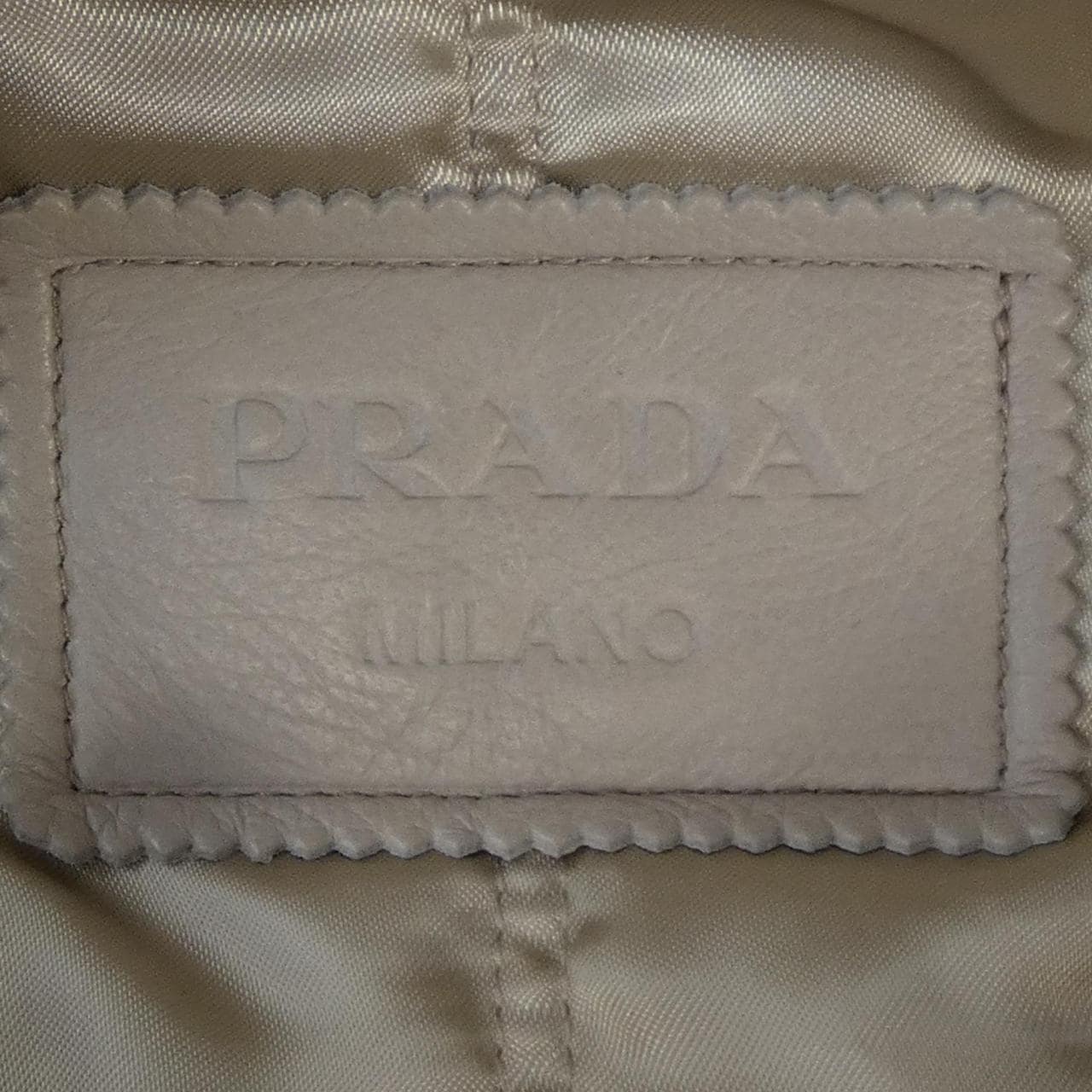 プラダ PRADA パッチツキ レザー ボンバージャケット 58A190 SOOO 15Y0 レザージャケット