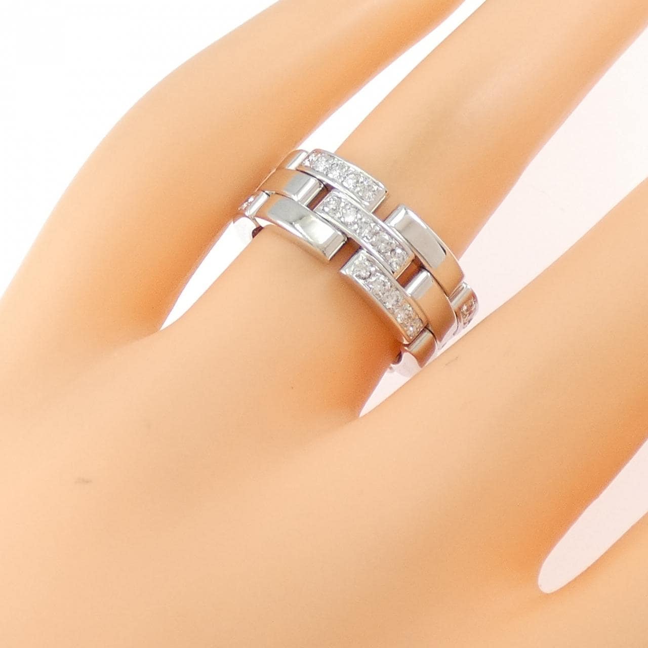 Cartier Maillon panthère half 钻石戒指