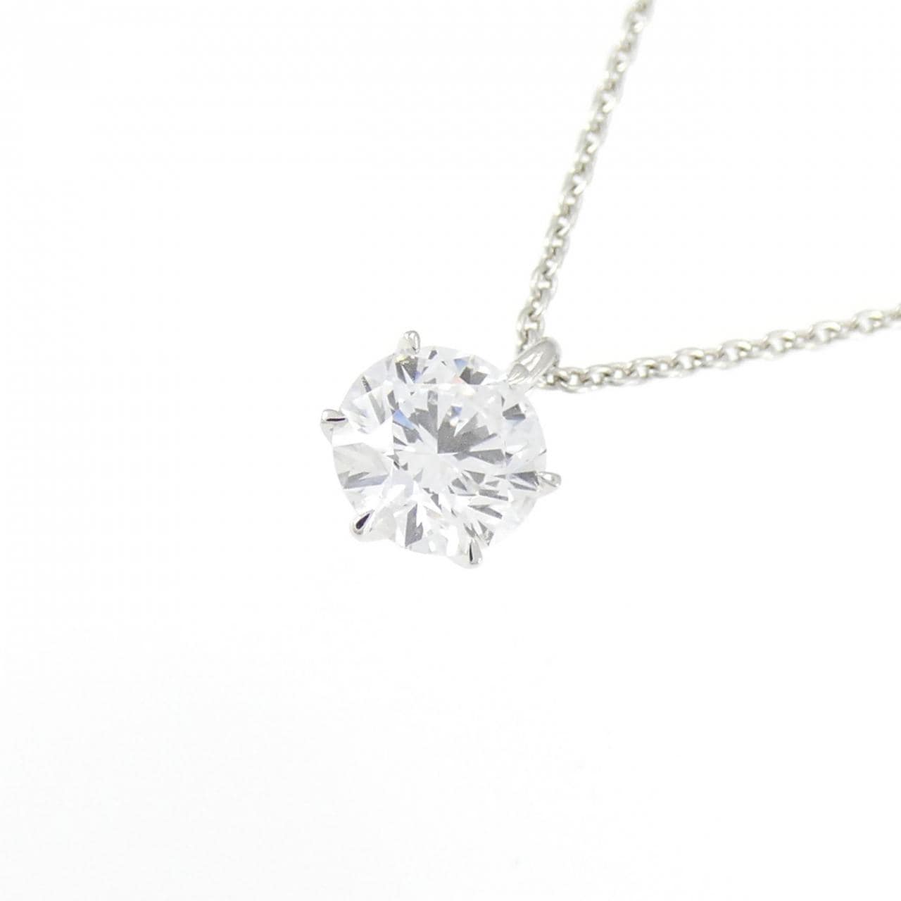 【リメイク】PT ダイヤモンド ネックレス 0.572CT D SI2 EXT H&C