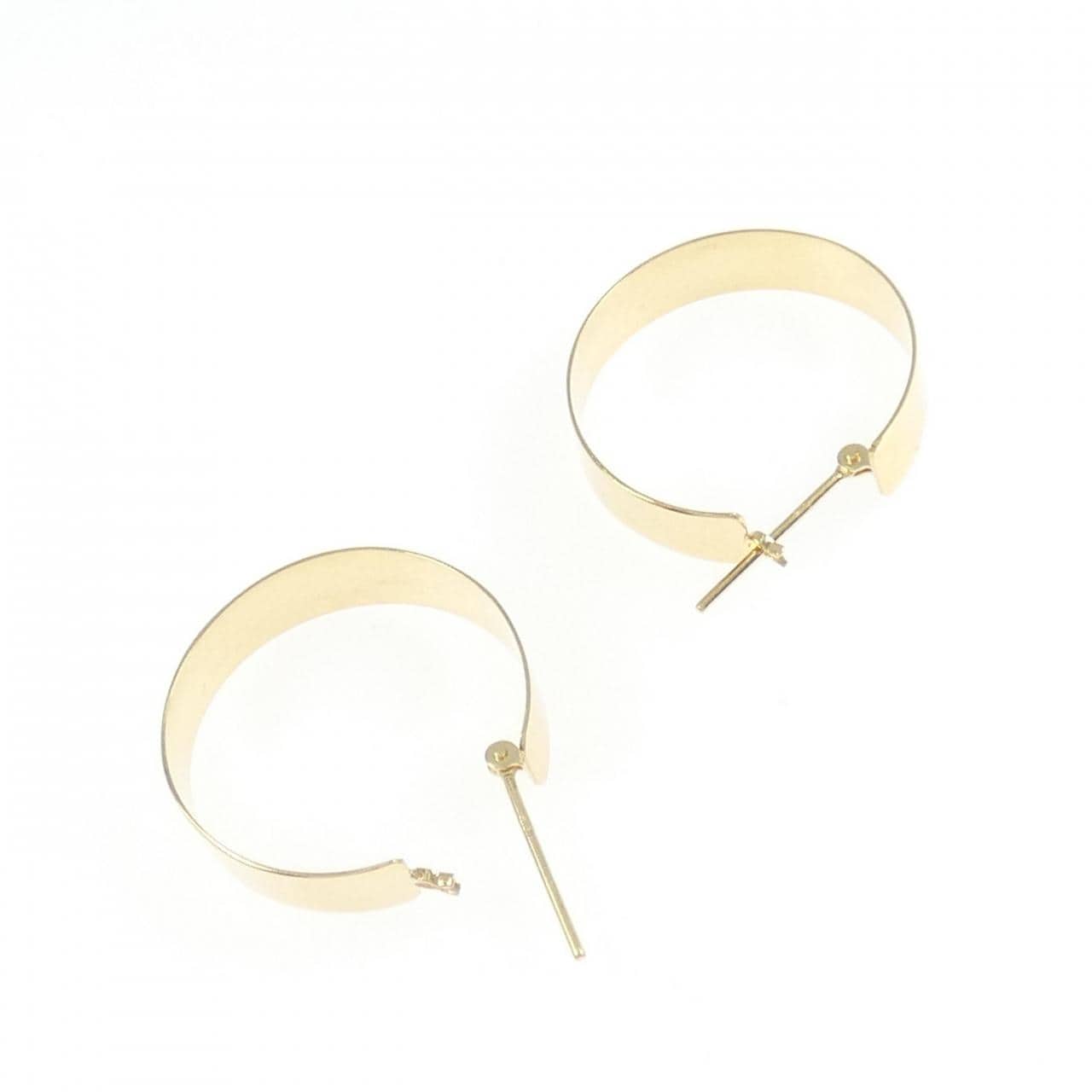 [新品] K18YG 圈形耳環