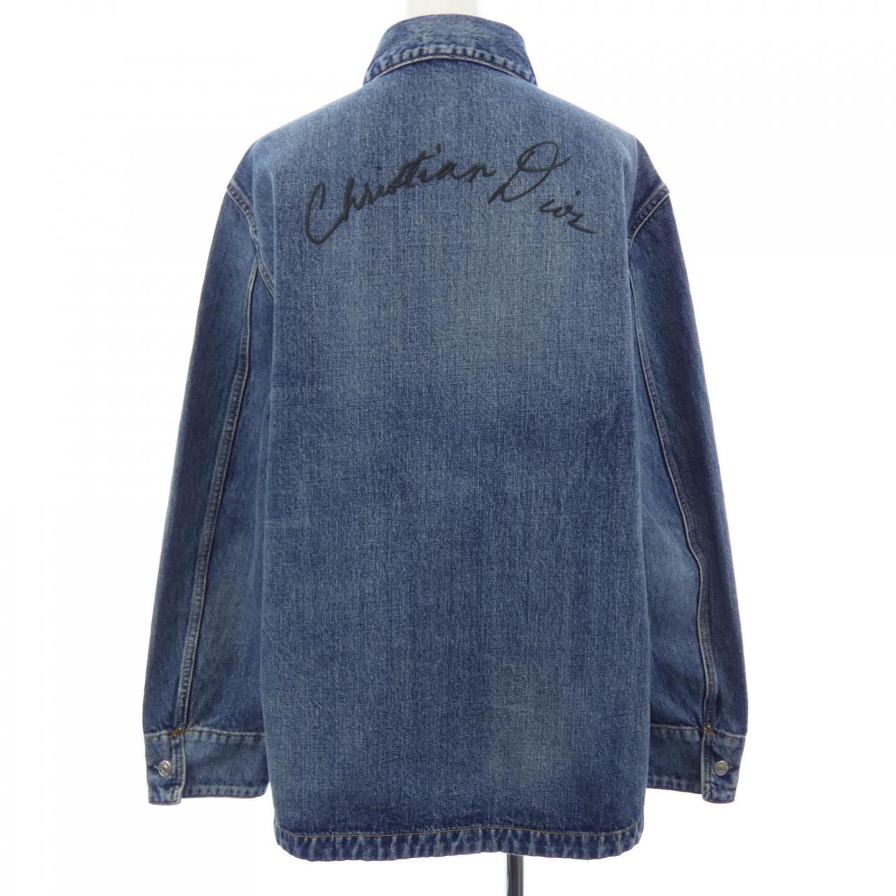 ディオール DIOR LILY OF THE VALLEY OVERSHIRT 493D493AY552 デニムジャケット
