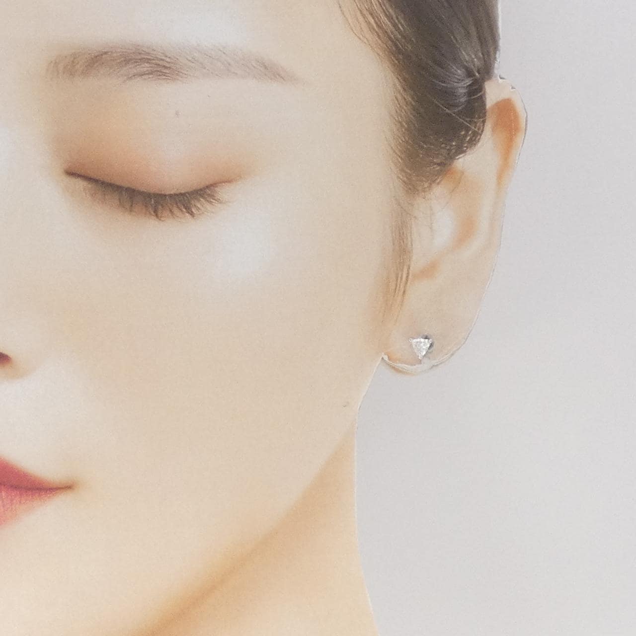 K18WG ダイヤモンド ピアス 0.51CT