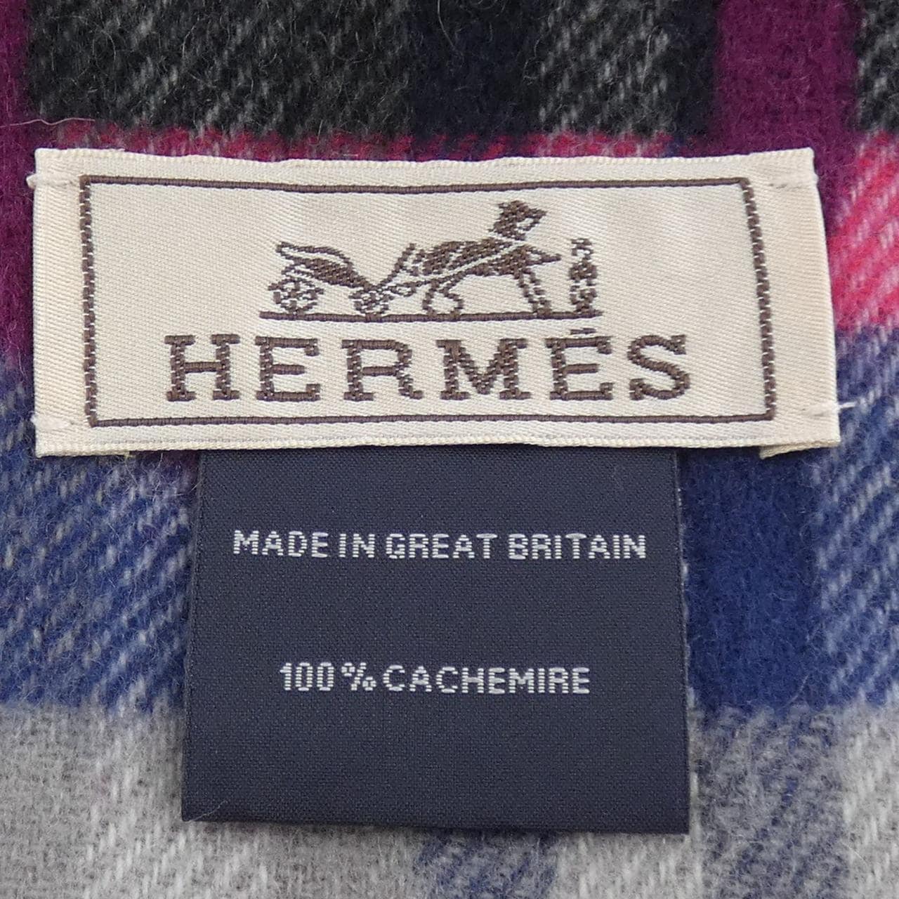 エルメス HERMES タータンマイヨン H394068T MUFFLER