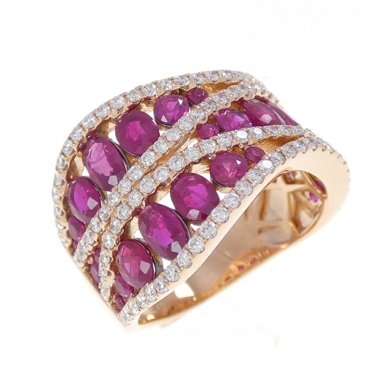 K18PG ルビー リング 2.62CT