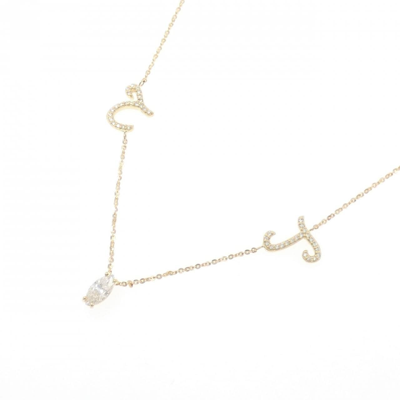 K18YG ダイヤモンド ネックレス 0.49CT