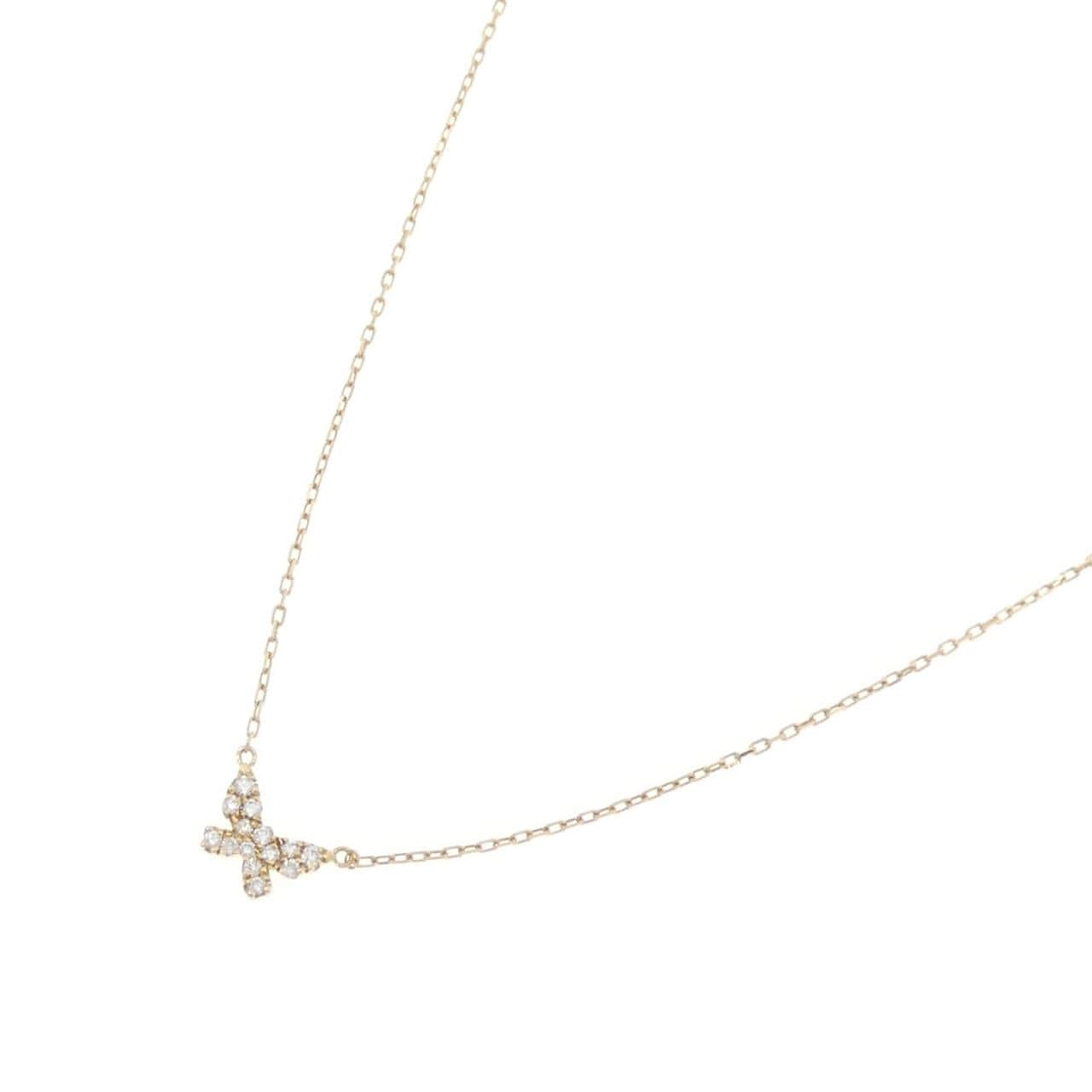 アーカー バタフライ ネックレス 0.06CT