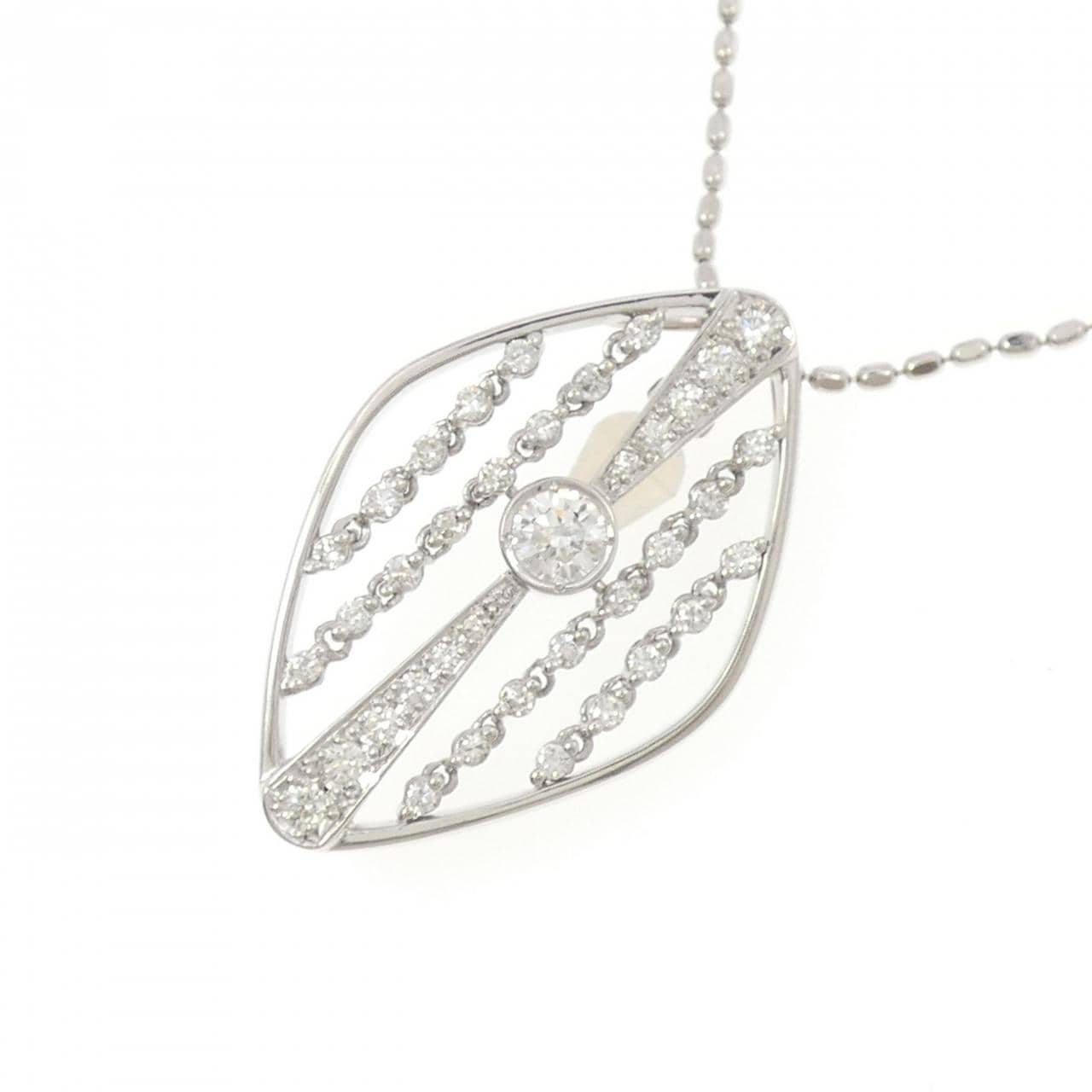 K18WG ダイヤモンド ネックレス 0.213CT