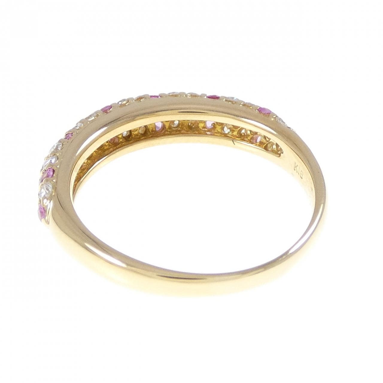 K18YG サファイヤ リング 0.30CT