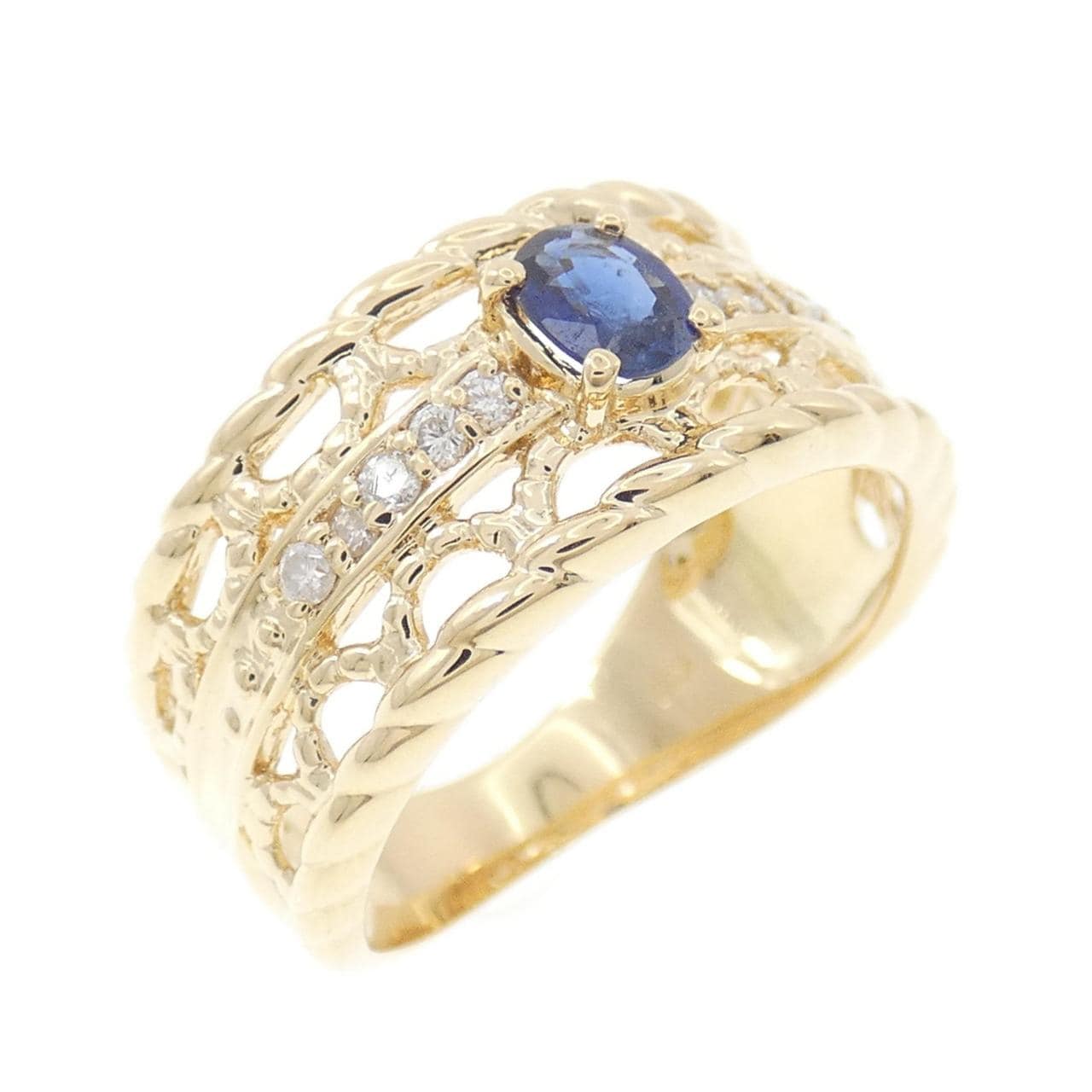 K18YG サファイヤ リング