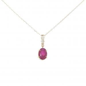 K18YG ルビー ネックレス 2.50CT
