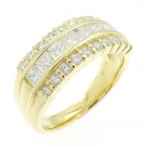 K18YG ダイヤモンド リング 1.06CT