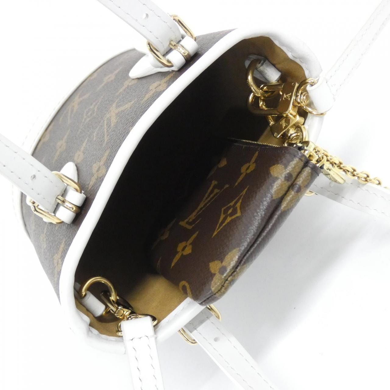 ルイヴィトン LVマッチ(モノグラム) ナノ バケット M81489 バッグ