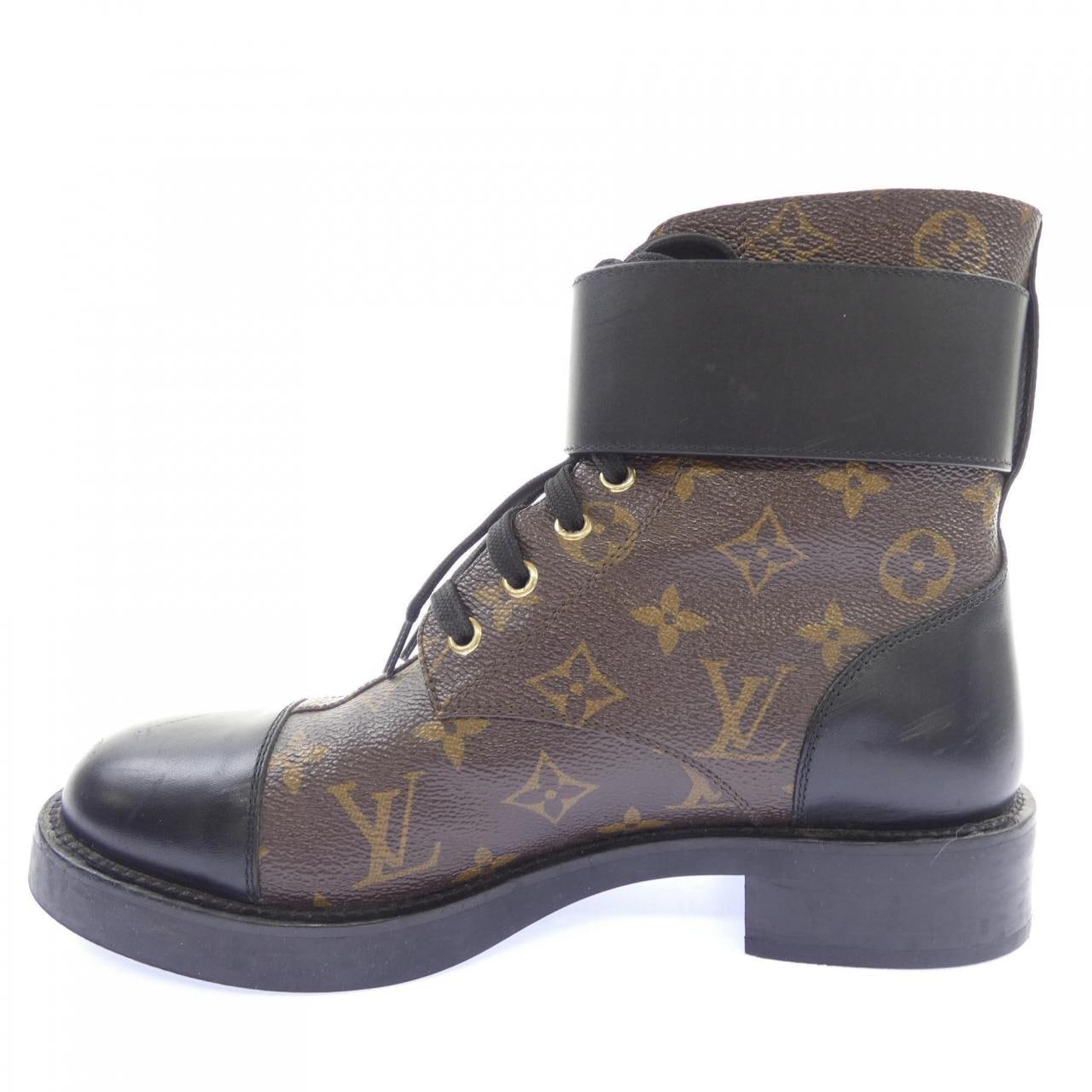 ルイヴィトン LOUIS VUITTON パテントモノグラム キャンバス ワンダーランドライン ブーツ