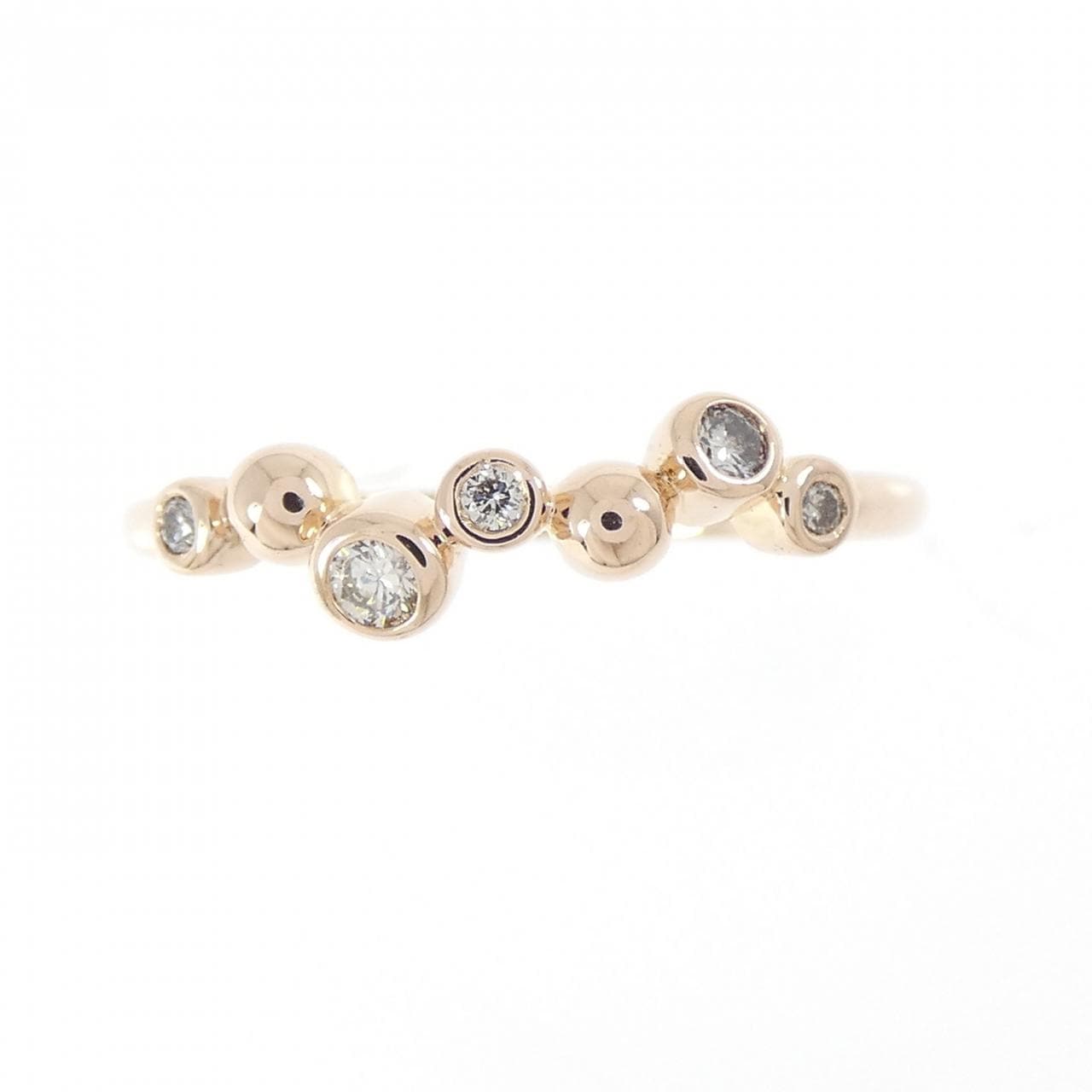 K18PG ダイヤモンド リング 0.08CT