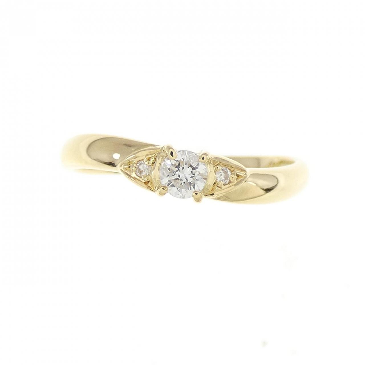 K18YG ダイヤモンド リング 0.12CT