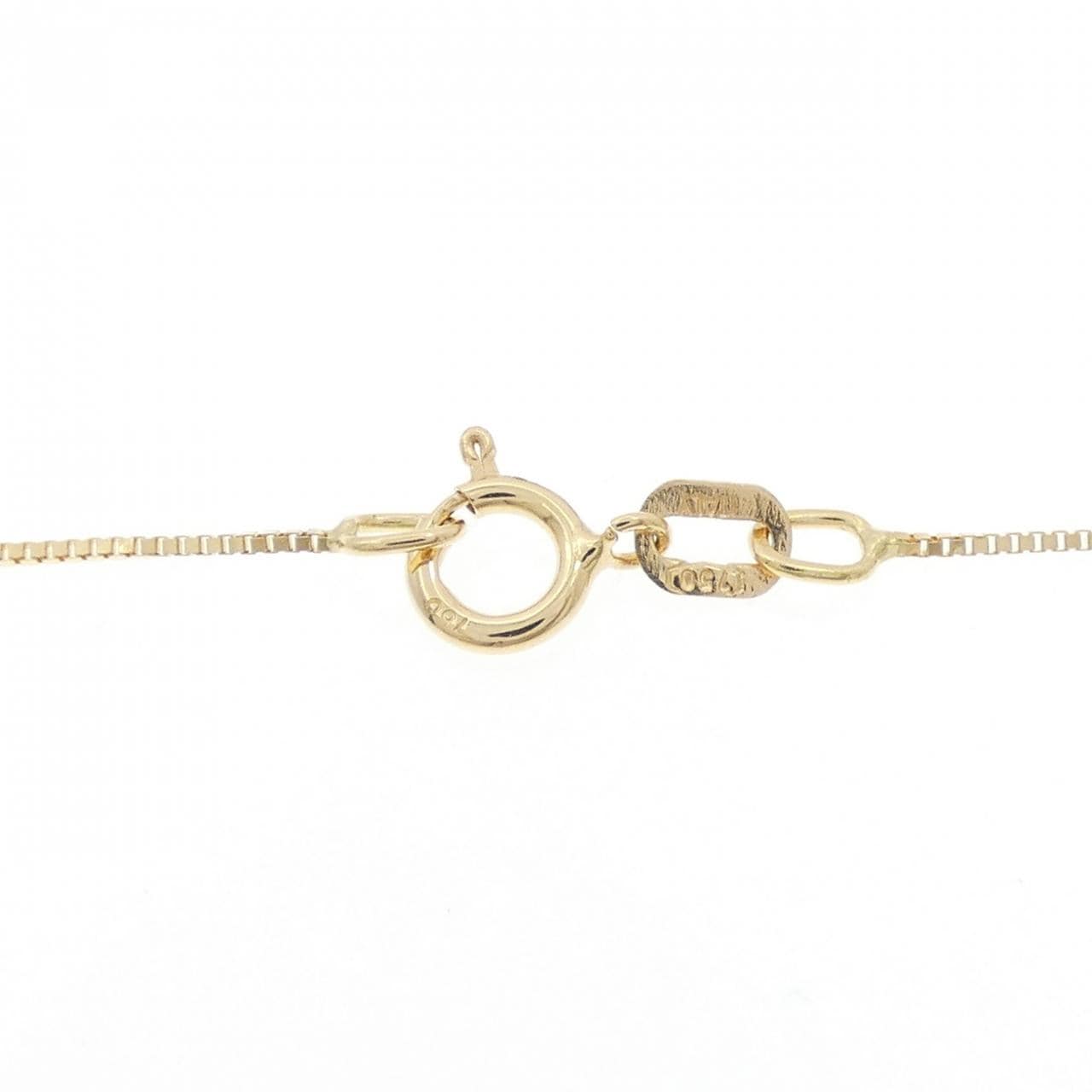 K18YG/750YG ダイヤモンド ネックレス 0.05CT