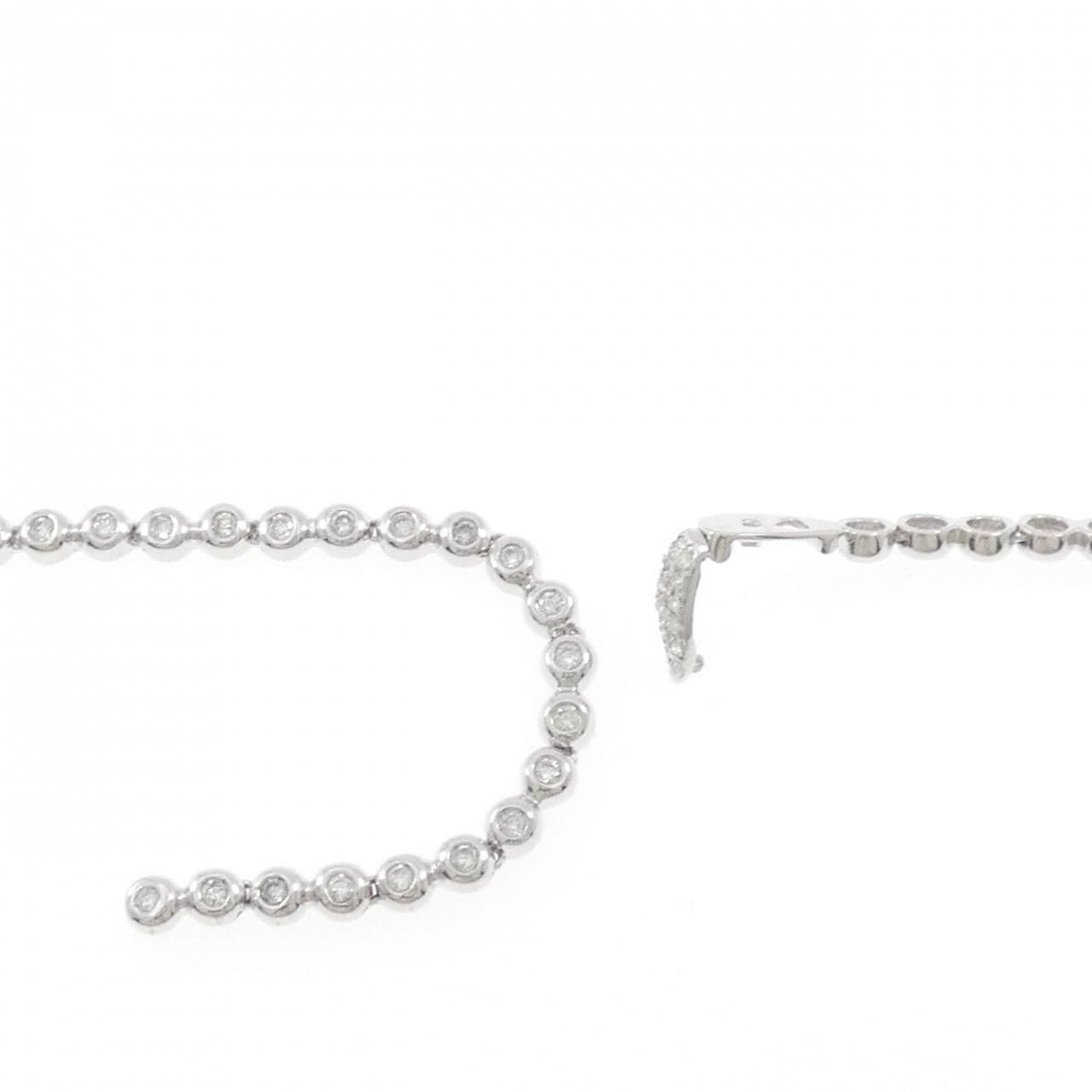 K18WG ダイヤモンド ネックレス 3.00CT