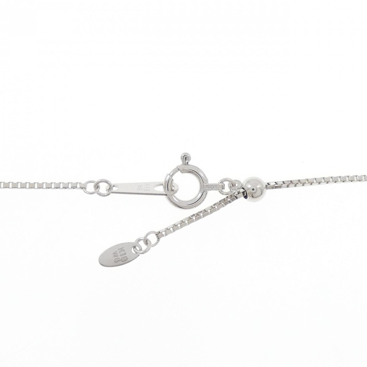 K18WG ダイヤモンド ネックレス 0.50CT