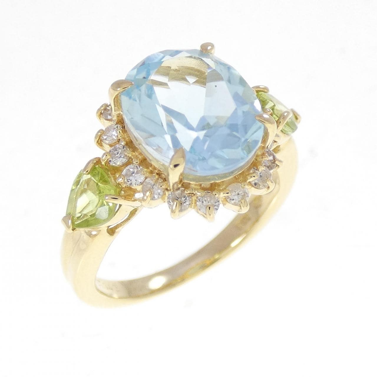 K18YG カラーストーン リング