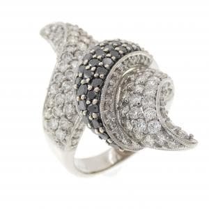 750WG/750BG ダイヤモンド リング 2.82CT