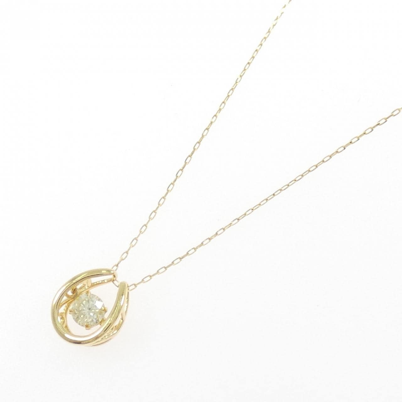 K18YG ダイヤモンド ネックレス 0.20CT