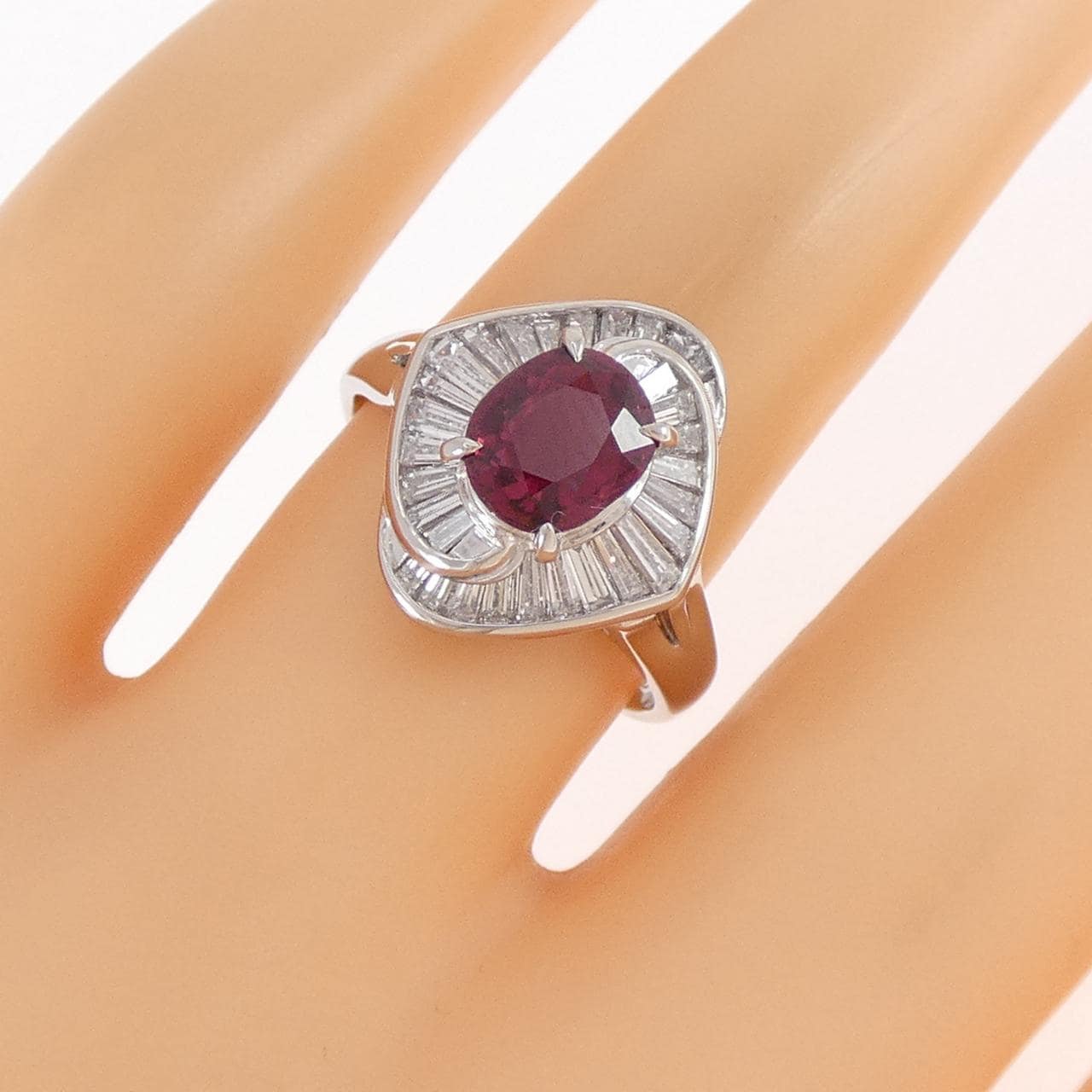 PT900 ルビー リング 1.15CT