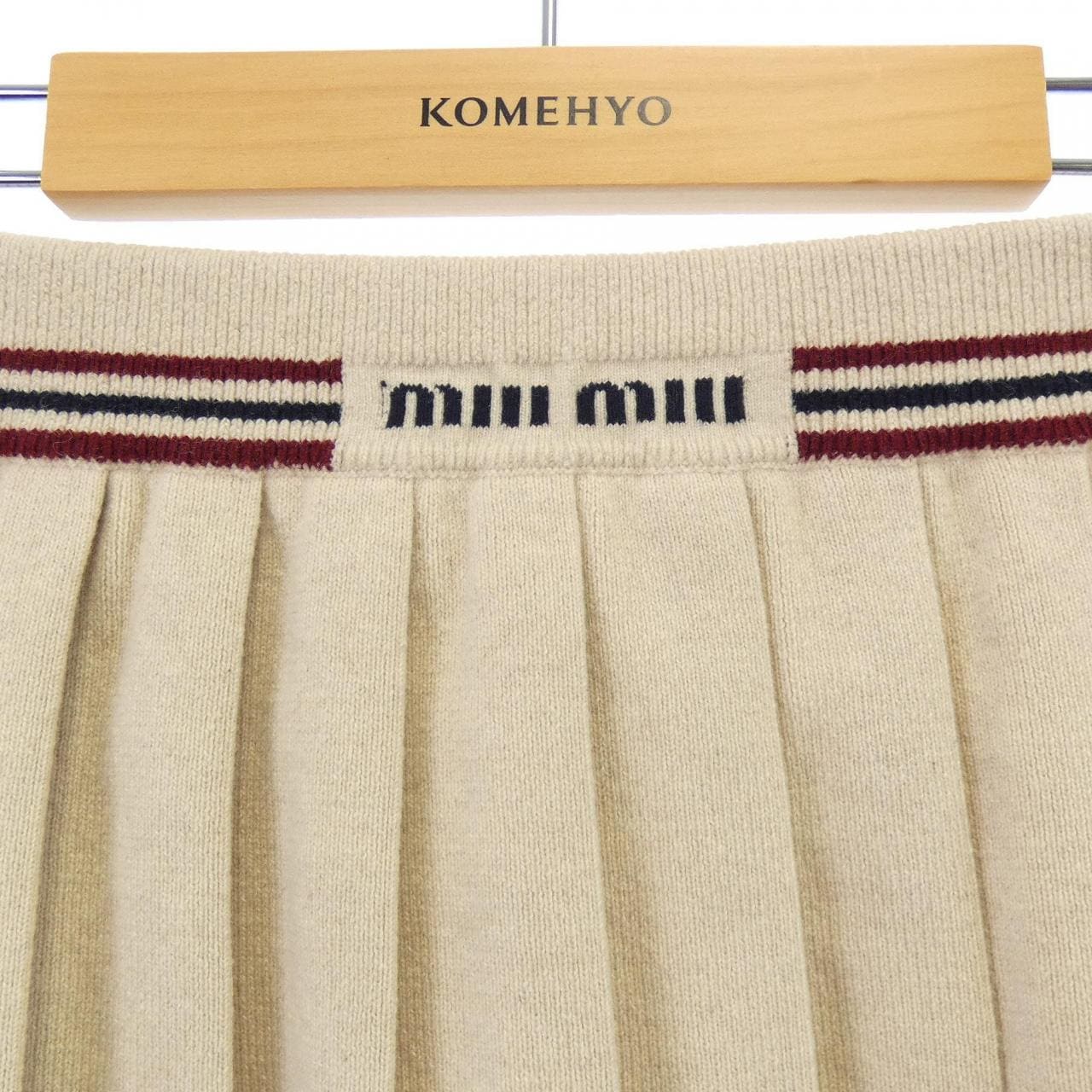 ミュウミュウ MIU MIU MIU MIU ロゴ MMG485 SOOO 14AY スカート