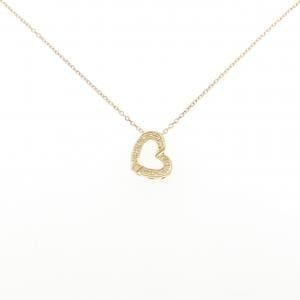 K18YG ハート ダイヤモンド ネックレス 0.09CT