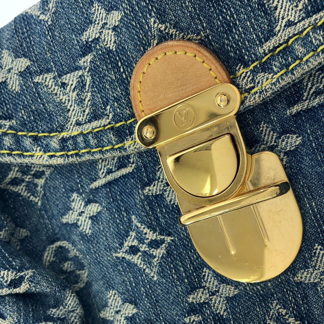 ルイヴィトン モノグラム デニム ミニ プリーティ M95050 ショルダーバッグ