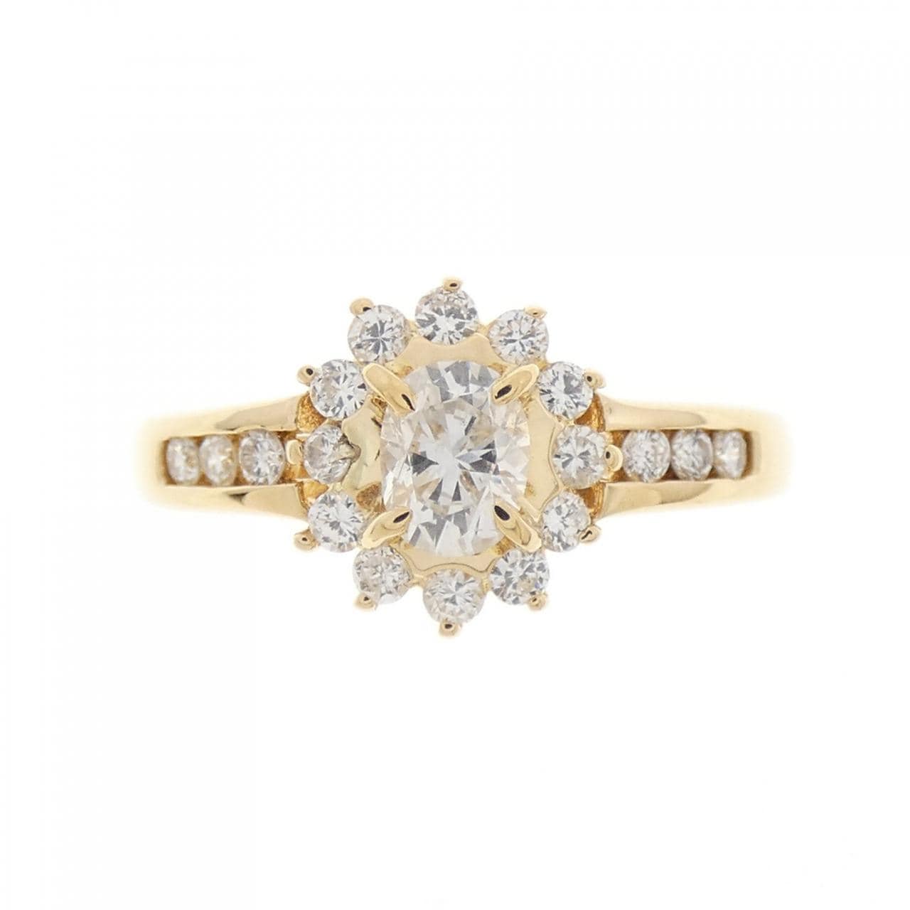 K18YG ダイヤモンド リング 0.28CT