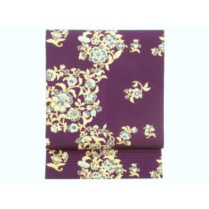 【未使用品】夏名古屋帯　絽塩瀬染帯　全通柄【岡重】