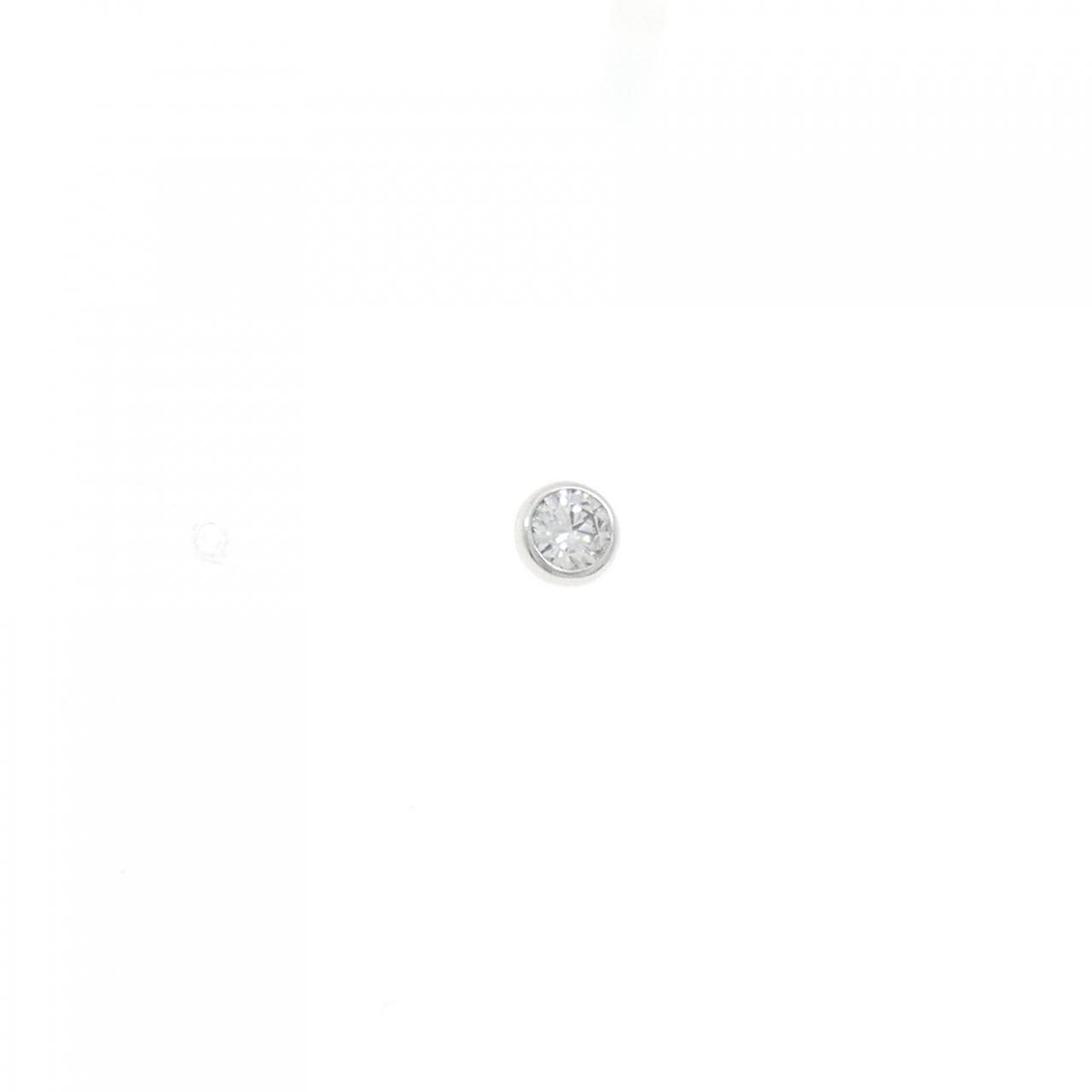 PT950/PT900 ダイヤモンド ピアス 0.15CT 片耳