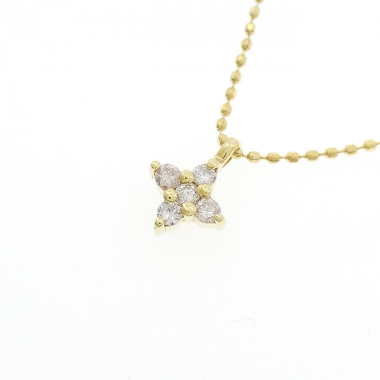 K18YG ダイヤモンド ネックレス 0.1CT