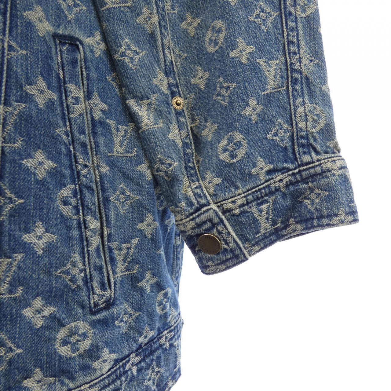 ルイヴィトン LOUIS VUITTON JACQUAD DENIM TRUCKER HDA91WALL SUPREME デニムジャケット