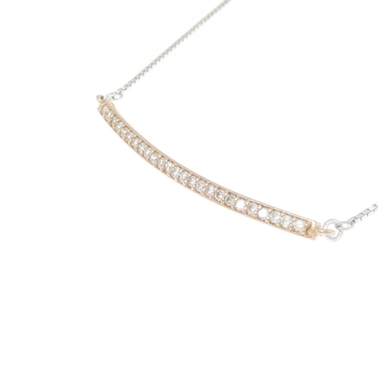 K18PG/K18WG ダイヤモンド ネックレス 0.17CT
