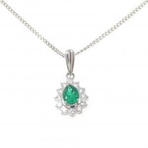 PT900/PT850 エメラルド ネックレス 0.31CT